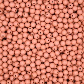 Pastellfarben Holzperlen 10mm • 50 Stück 'beige rot' 22 auf Lager
